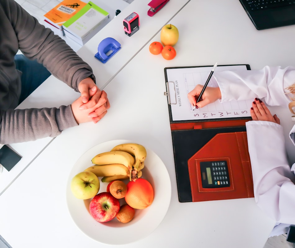Consulta de nutrición para diabetes